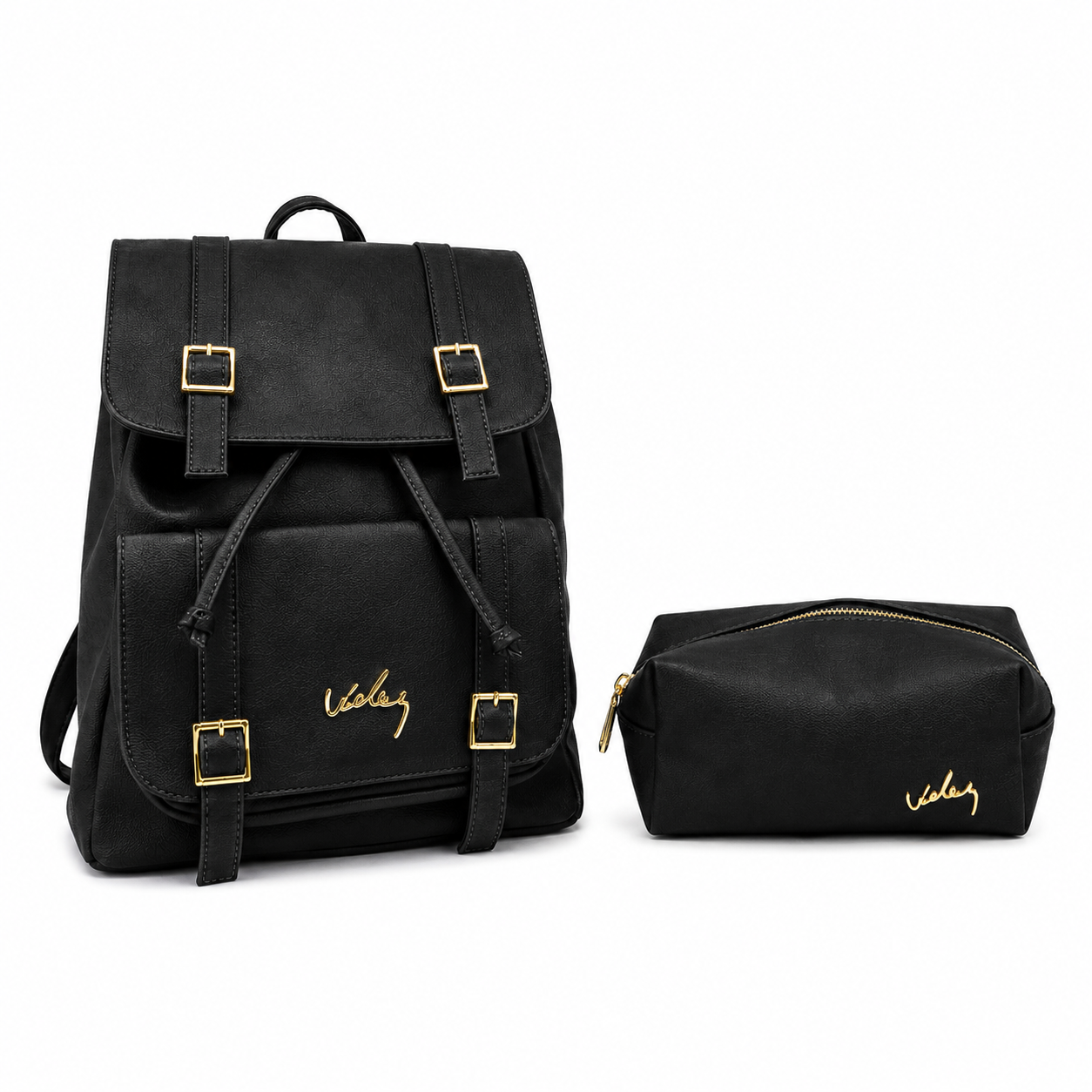 Morral Vélez de Cuero - Lote Exclusivo Con 80% OFF + Cosmetiquera de Regalo
